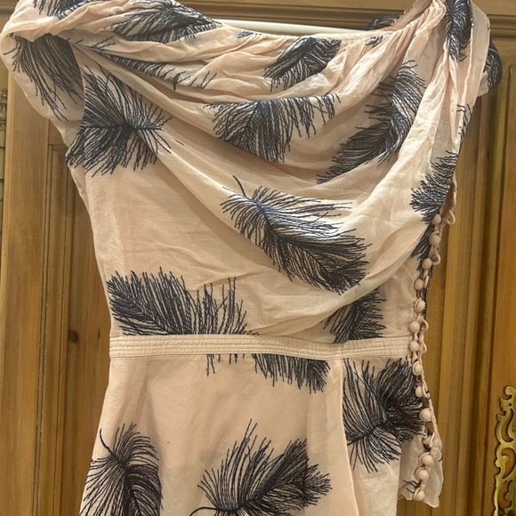 Byron Lars flirty pink feathery top - Picture 2 of 10